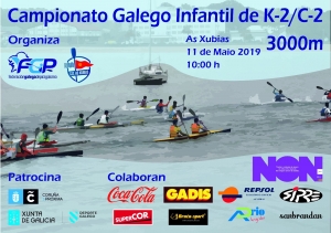 CAMPEONATO GALLEGO INFANTIL DE K-2 Y C-2 EN AS XUBIAS